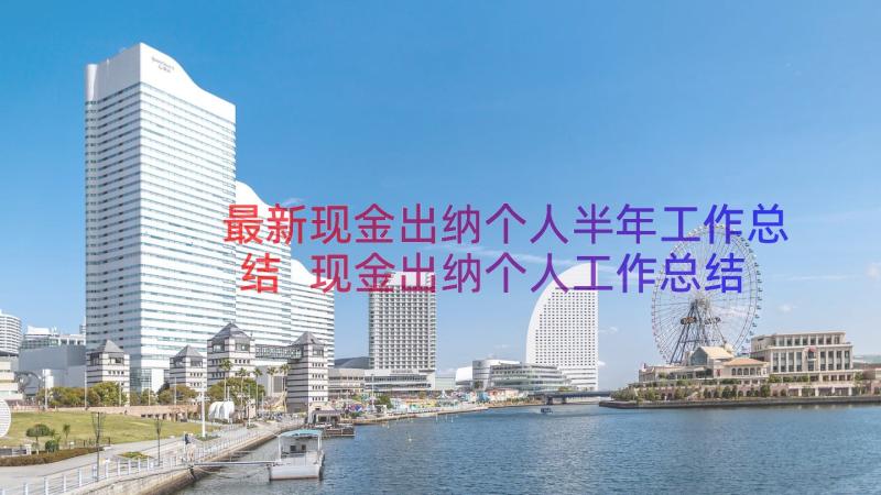 最新现金出纳个人半年工作总结 现金出纳个人工作总结(通用17篇)