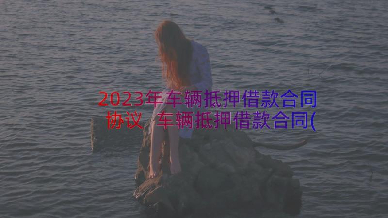 2023年车辆抵押借款合同协议 车辆抵押借款合同(优质15篇)