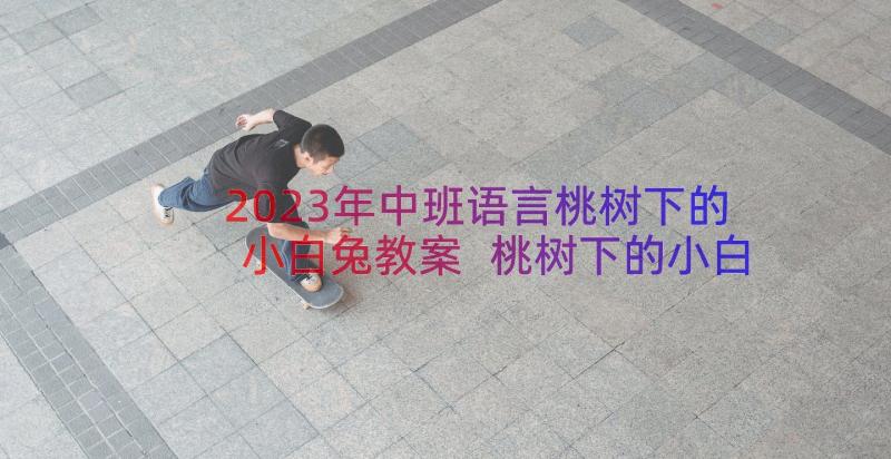 2023年中班语言桃树下的小白兔教案 桃树下的小白兔中班语言活动教案及反思(模板8篇)