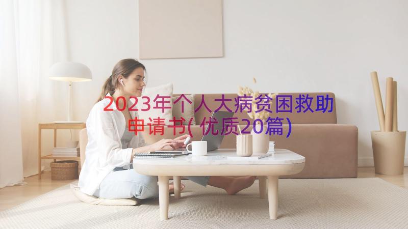 2023年个人大病贫困救助申请书(优质20篇)