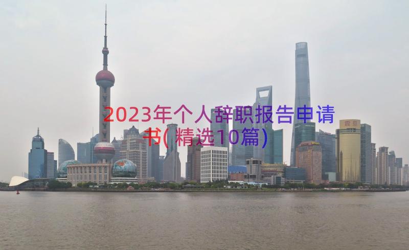 2023年个人辞职报告申请书(精选10篇)