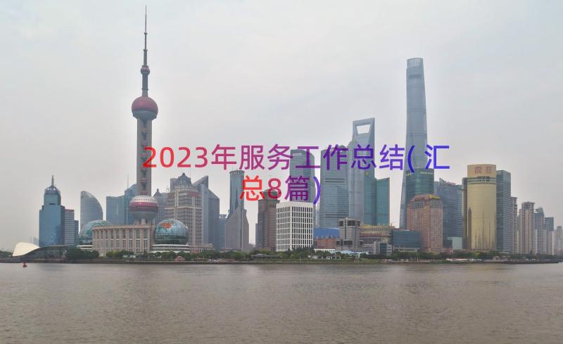 2023年服务工作总结(汇总8篇)