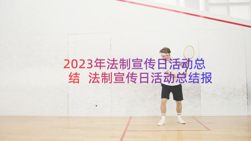 2023年法制宣传日活动总结 法制宣传日活动总结报告(通用10篇)