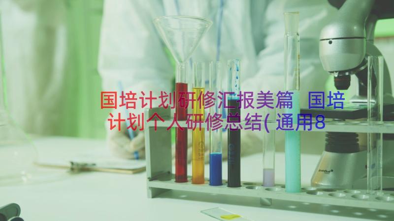 国培计划研修汇报美篇 国培计划个人研修总结(通用8篇)