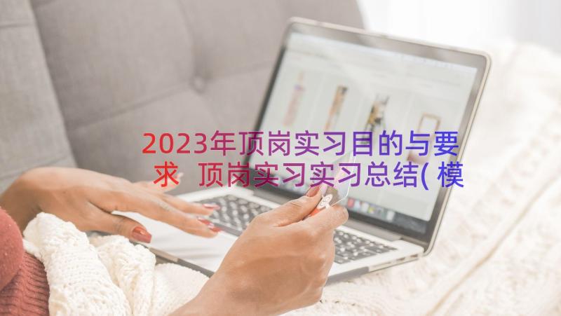 2023年顶岗实习目的与要求 顶岗实习实习总结(模板15篇)