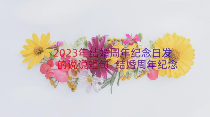 2023年结婚周年纪念日发的说说短句 结婚周年纪念日感言(大全15篇)