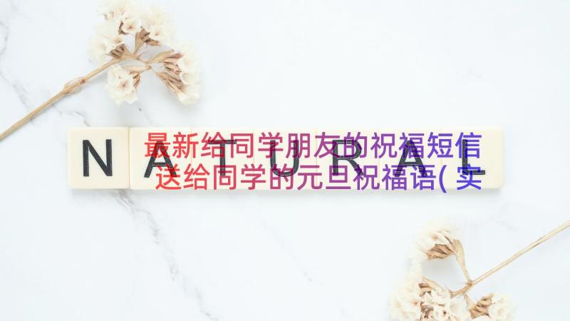 最新给同学朋友的祝福短信 送给同学的元旦祝福语(实用10篇)