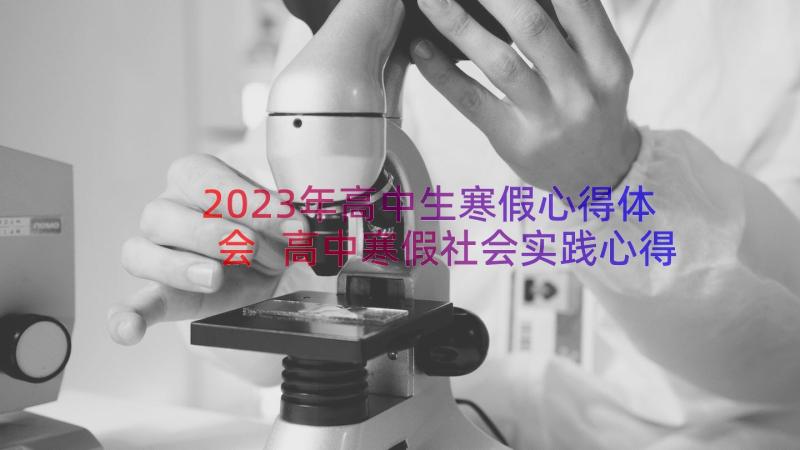 2023年高中生寒假心得体会 高中寒假社会实践心得(通用14篇)