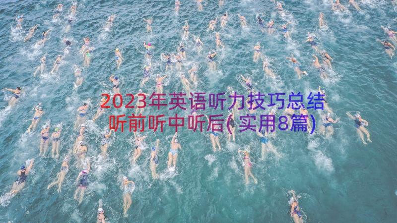 2023年英语听力技巧总结听前听中听后(实用8篇)