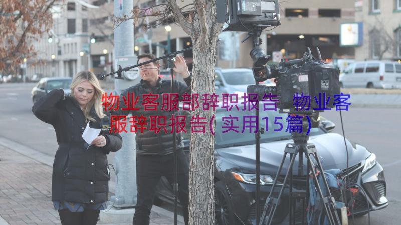 物业客服部辞职报告 物业客服辞职报告(实用15篇)