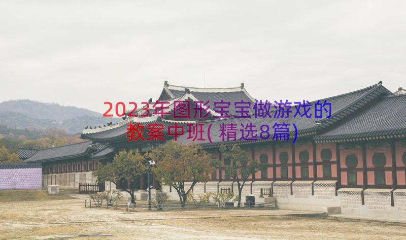 2023年图形宝宝做游戏的教案中班(精选8篇)