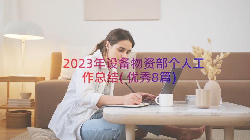 2023年设备物资部个人工作总结(优秀8篇)