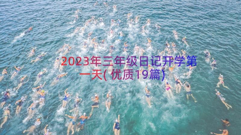 2023年三年级日记开学第一天(优质19篇)