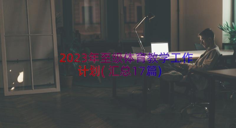 2023年至级体育教学工作计划(汇总17篇)