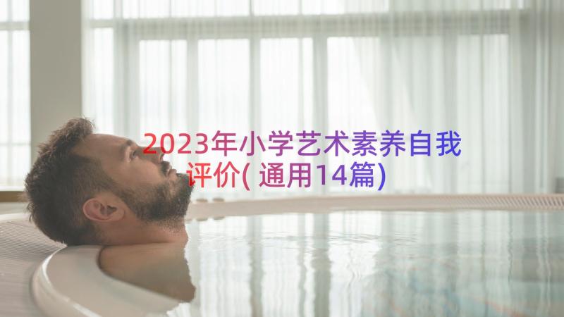 2023年小学艺术素养自我评价(通用14篇)