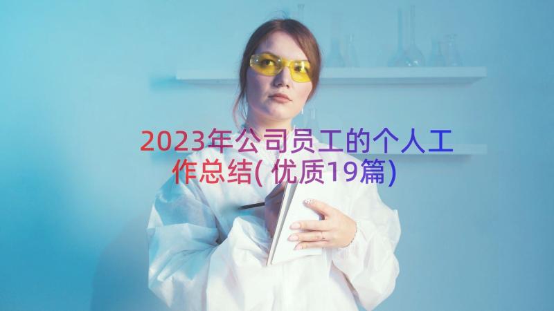 2023年公司员工的个人工作总结(优质19篇)