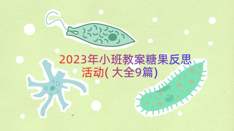 2023年小班教案糖果反思活动(大全9篇)