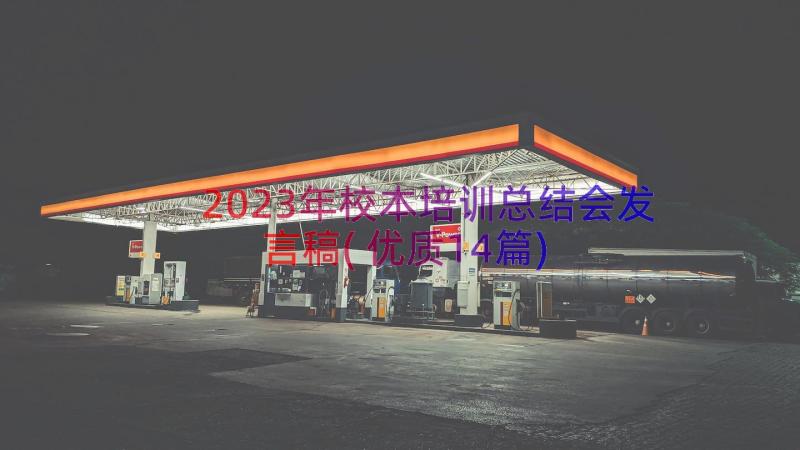 2023年校本培训总结会发言稿(优质14篇)