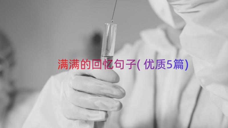 满满的回忆句子(优质5篇)