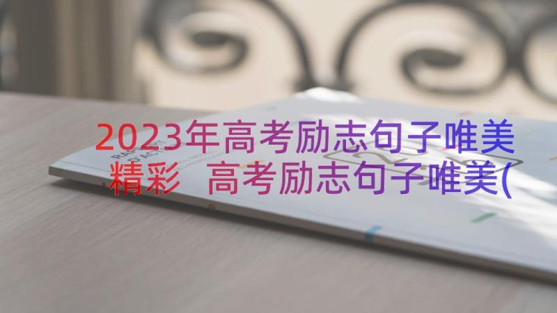 2023年高考励志句子唯美精彩 高考励志句子唯美(精选9篇)