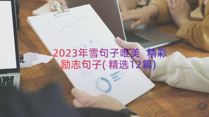 2023年雪句子唯美 精彩励志句子(精选12篇)