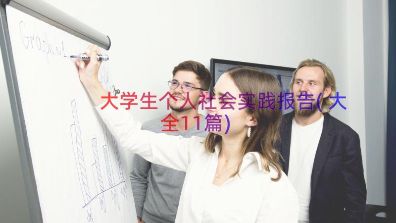 大学生个人社会实践报告(大全11篇)