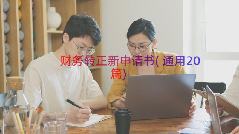 财务转正新申请书(通用20篇)