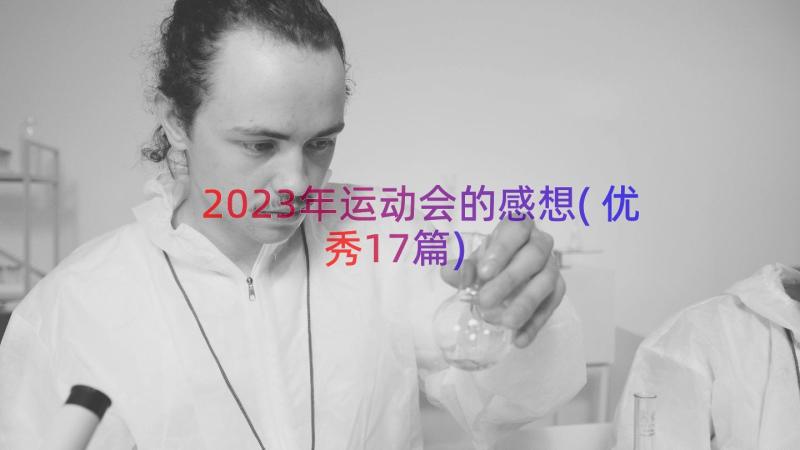 2023年运动会的感想(优秀17篇)