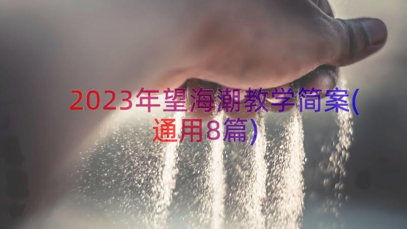 2023年望海潮教学简案(通用8篇)