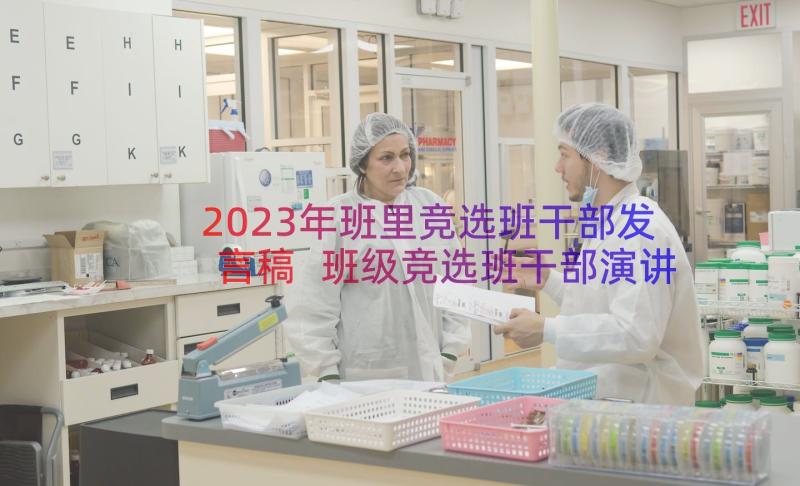 2023年班里竞选班干部发言稿 班级竞选班干部演讲稿(实用11篇)