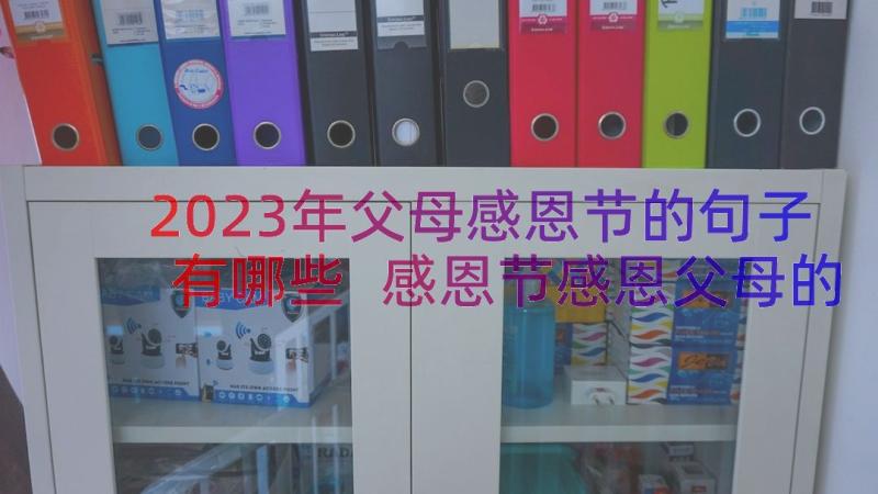 2023年父母感恩节的句子有哪些 感恩节感恩父母的句子(汇总13篇)