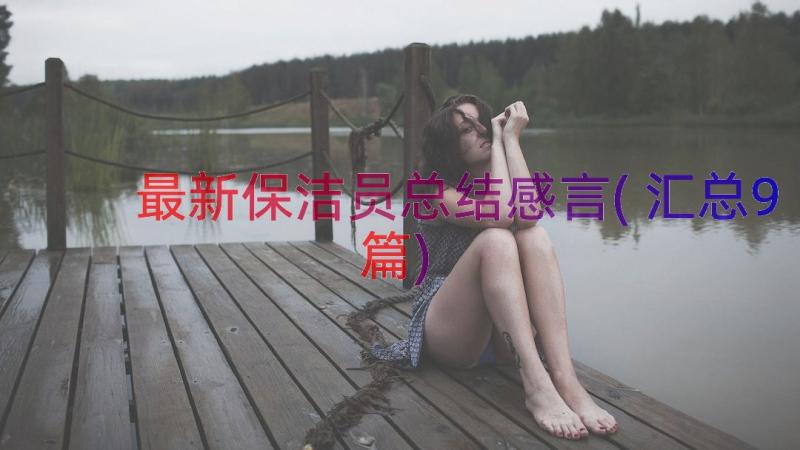 最新保洁员总结感言(汇总9篇)