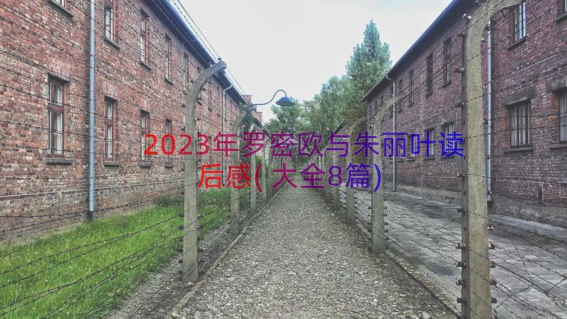 2023年罗密欧与朱丽叶读后感(大全8篇)