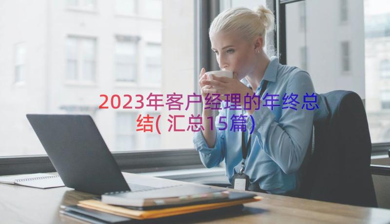 2023年客户经理的年终总结(汇总15篇)