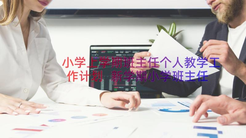 小学上学期班主任个人教学工作计划 新学期小学班主任个人工作计划(优秀8篇)