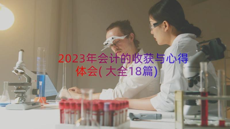 2023年会计的收获与心得体会(大全18篇)