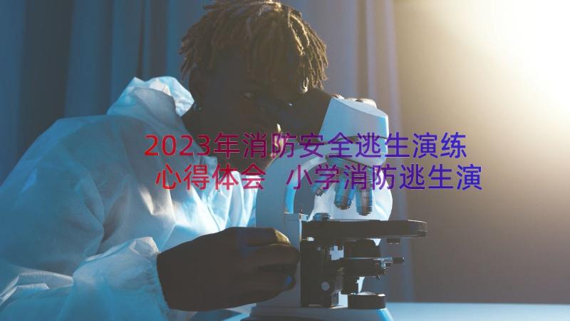 2023年消防安全逃生演练心得体会 小学消防逃生演练心得体会(汇总20篇)