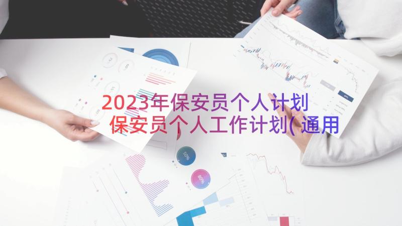 2023年保安员个人计划 保安员个人工作计划(通用8篇)