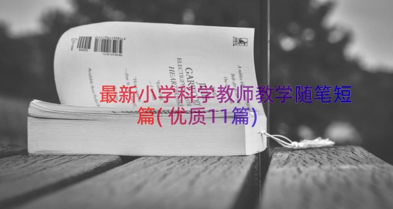 最新小学科学教师教学随笔短篇(优质11篇)