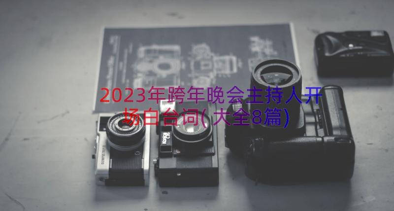 2023年跨年晚会主持人开场白台词(大全8篇)