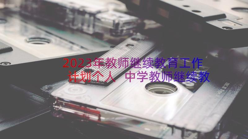 2023年教师继续教育工作计划个人 中学教师继续教育工作计划(精选13篇)