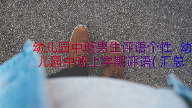 幼儿园中班男生评语个性 幼儿园中班上学期评语(汇总17篇)