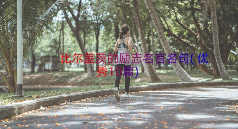 比尔盖茨的励志名言名句(优秀10篇)