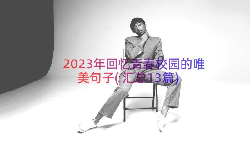 2023年回忆青春校园的唯美句子(汇总13篇)