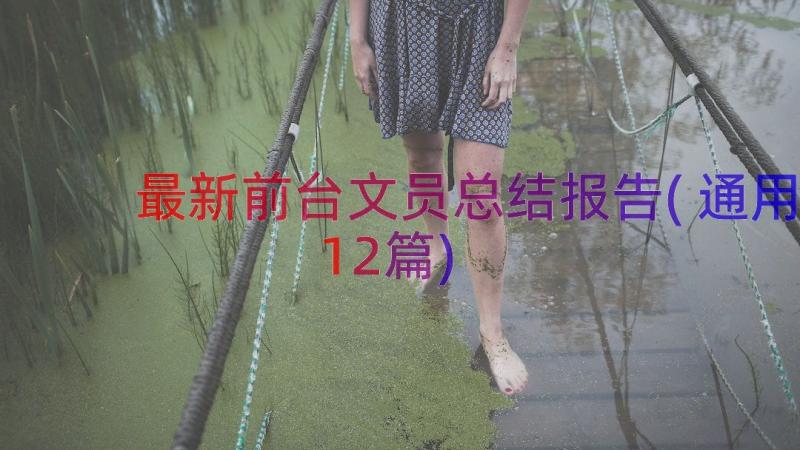 最新前台文员总结报告(通用12篇)