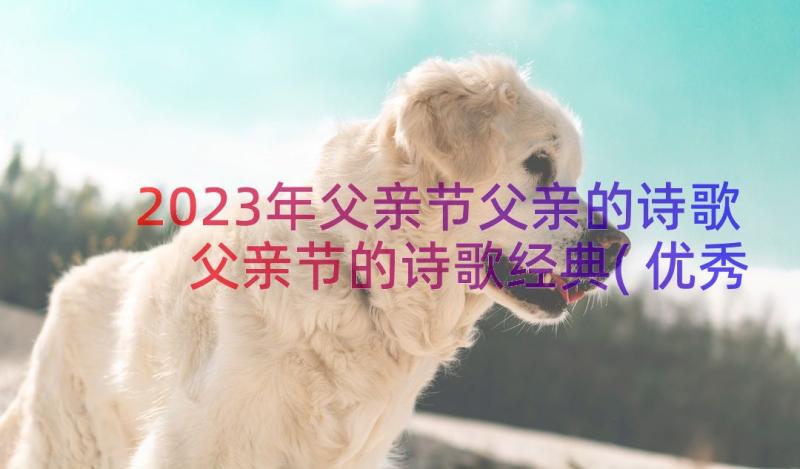 2023年父亲节父亲的诗歌 父亲节的诗歌经典(优秀8篇)