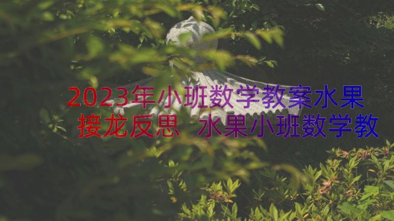 2023年小班数学教案水果接龙反思 水果小班数学教案(模板9篇)