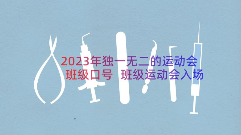 2023年独一无二的运动会班级口号 班级运动会入场口号霸气(实用17篇)