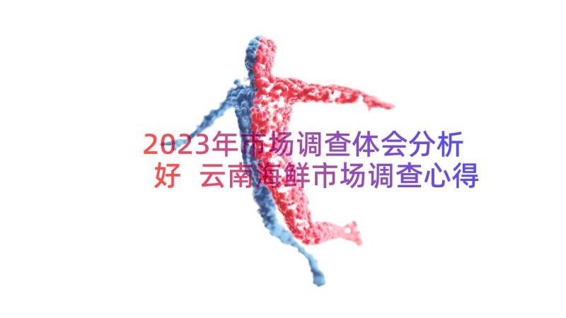 2023年市场调查体会分析好 云南海鲜市场调查心得体会(精选8篇)