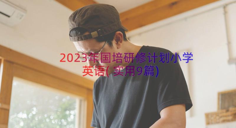 2023年国培研修计划小学英语(实用9篇)